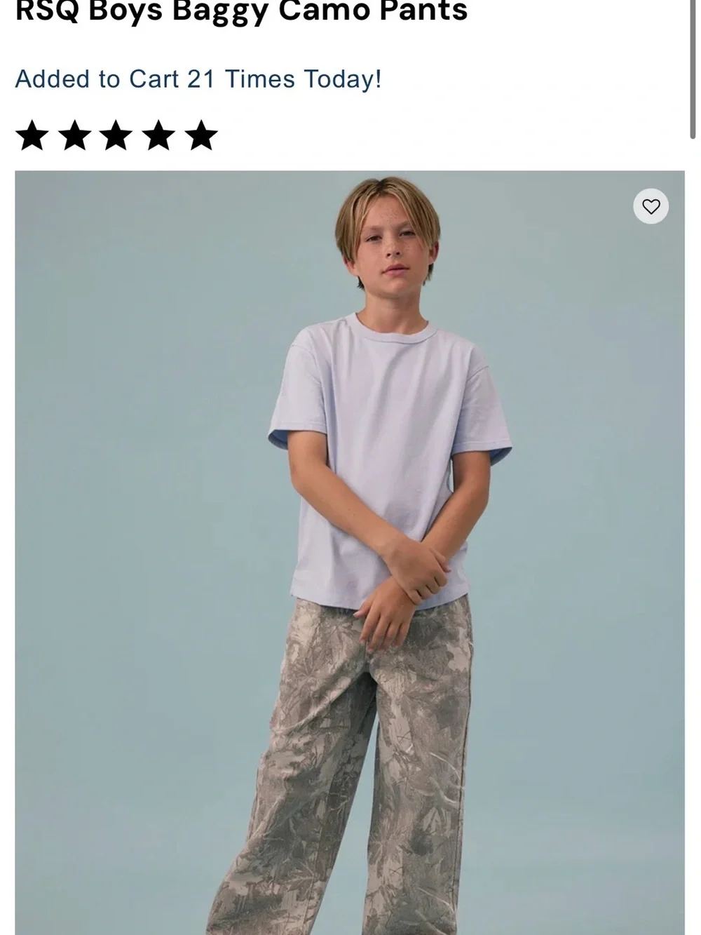 RSQ Kids Jeans Duo - Light Blue Denim & Stone Wash Gray Print